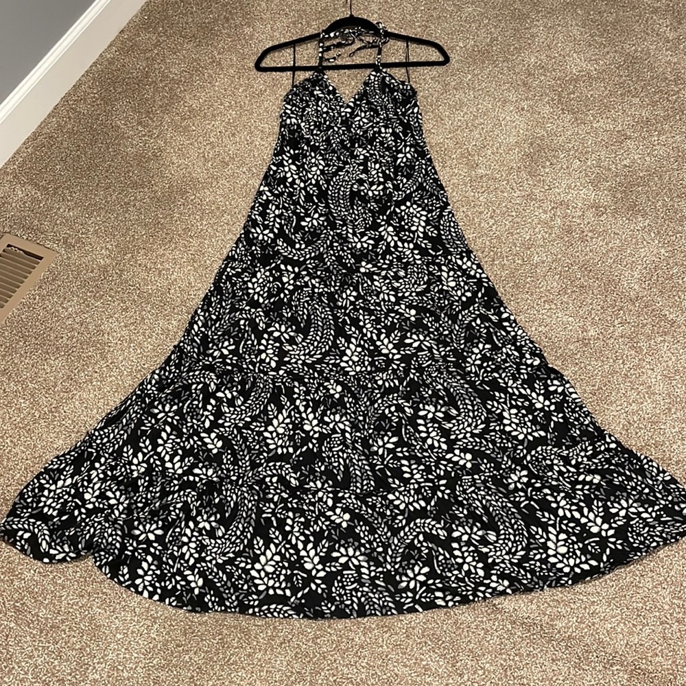 Express Halter Maxi with Ruffle Hem size XS